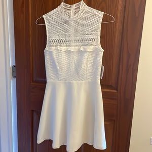 White mini dress - size small - new with tags